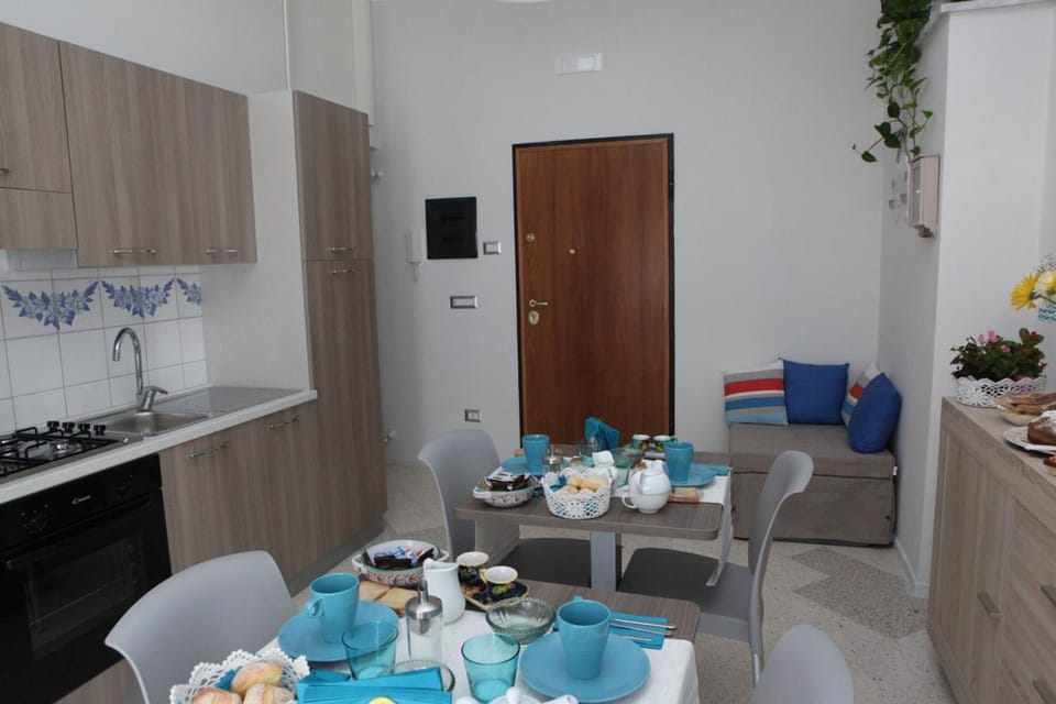 Full-size fridge, microwave, oven, espresso maker