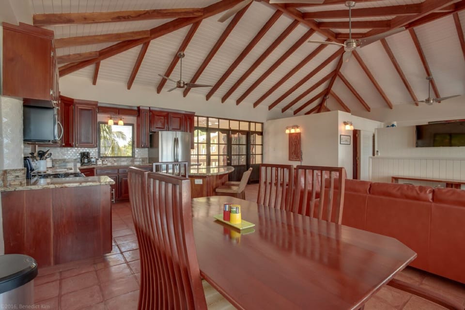 Luxury House, Multiple Bedrooms, Private Bathroom, Oceanfront | Living area | Flat-screen TV, DVD player