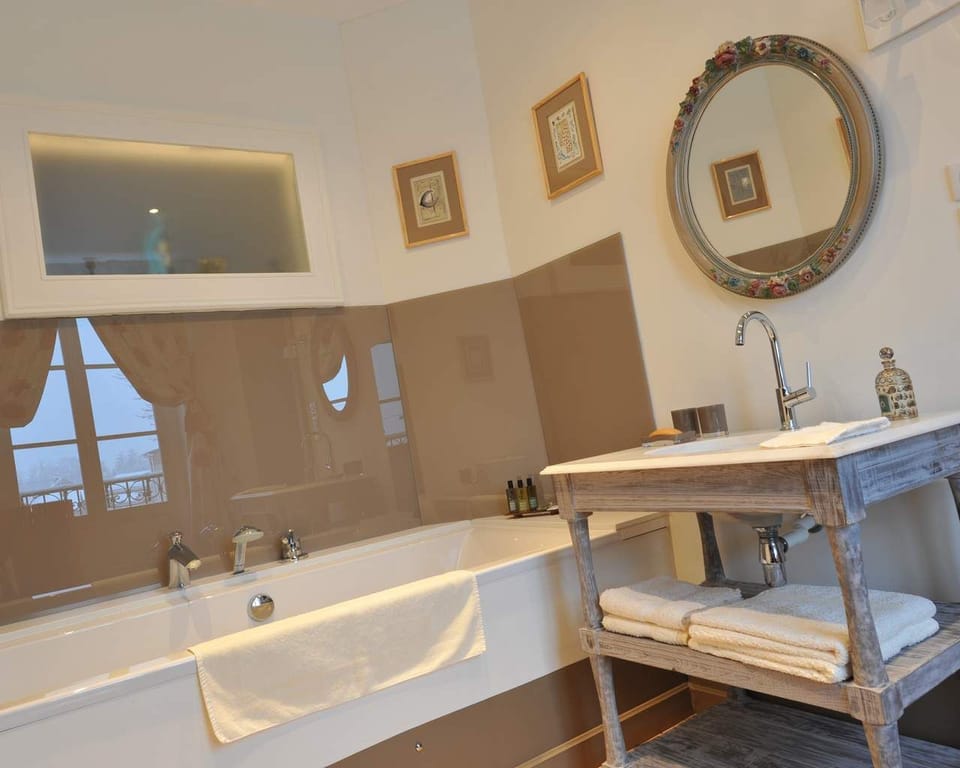 Double Room (Castiglione) | Bathroom | Designer toiletries, hair dryer, bathrobes, slippers
