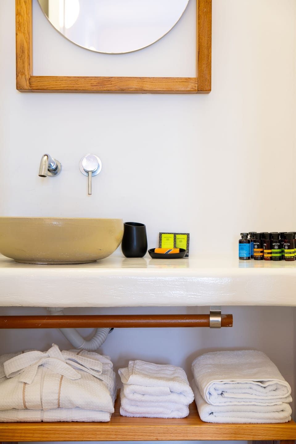 Loft Suite with Plunge Pool & Caldera View | Bathroom | Shower, rainfall showerhead, designer toiletries, hair dryer