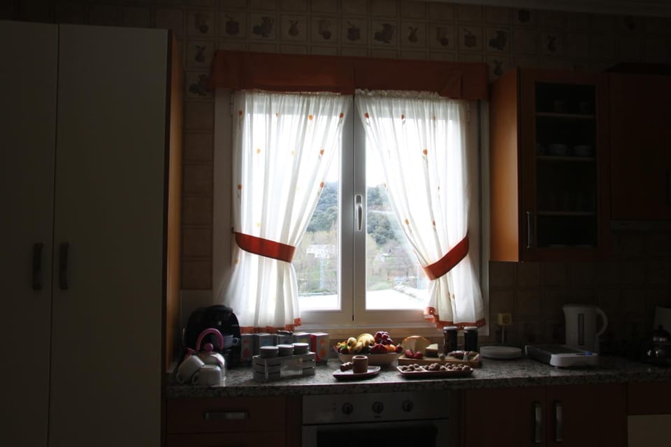 Full-size fridge, microwave, oven, stovetop