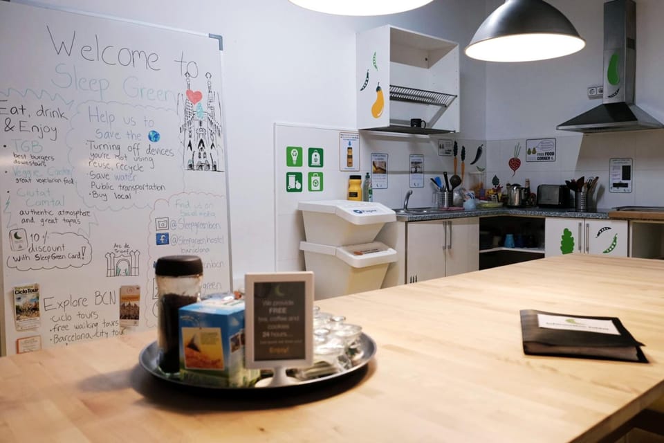 Shared fridge, microwave