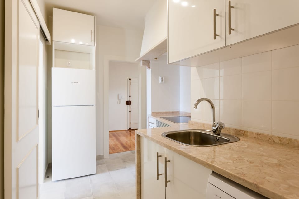 Standard Apartment, 2 Bedrooms, Balcony, City View | Private kitchen | Full-size fridge, microwave, oven, stovetop