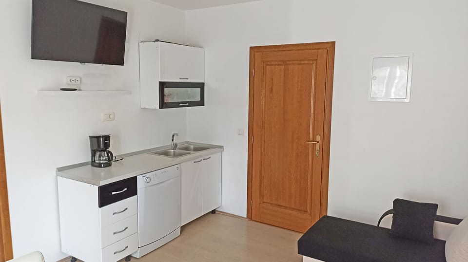 Apartment with Balcony | Private kitchen | Freezer