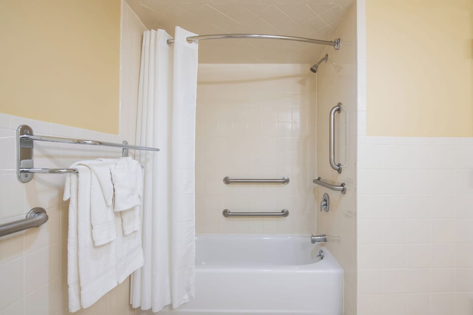 Hair dryer, towels