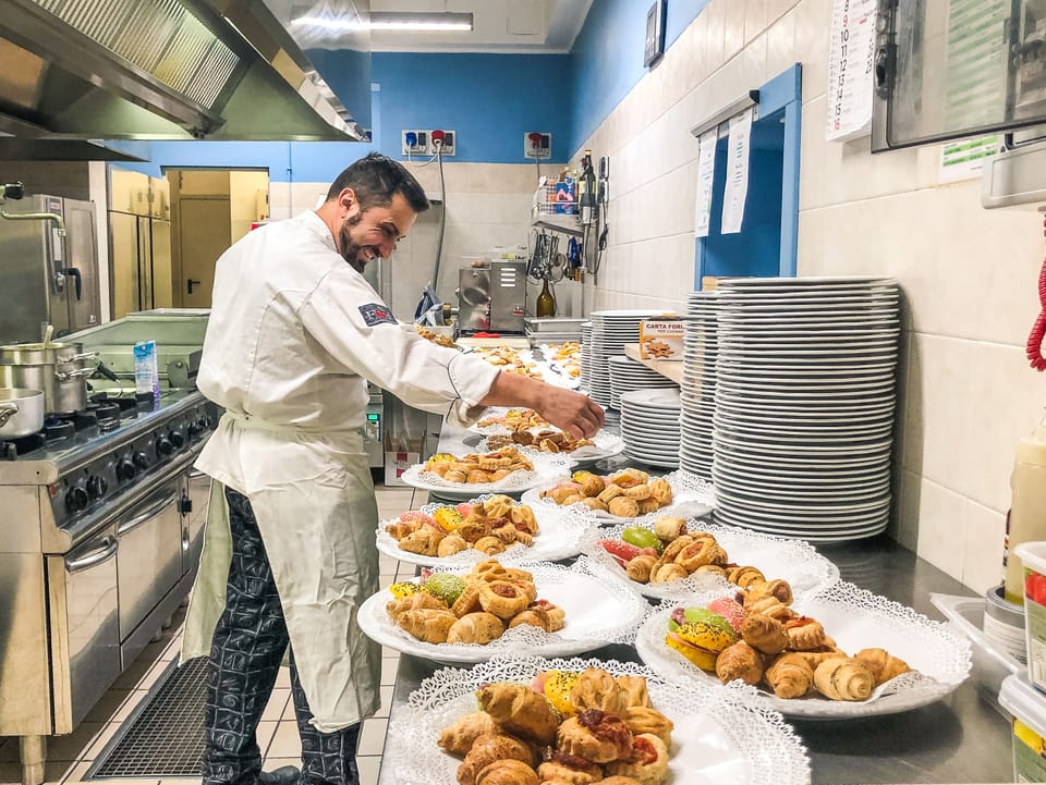 Lunch and dinner served, local and international cuisine