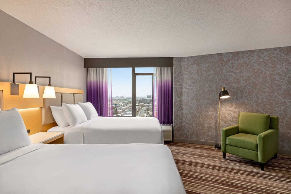 In-room safe, desk, laptop workspace, blackout drapes