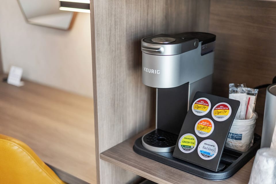 Desk, blackout drapes, iron/ironing board, cribs/infant beds