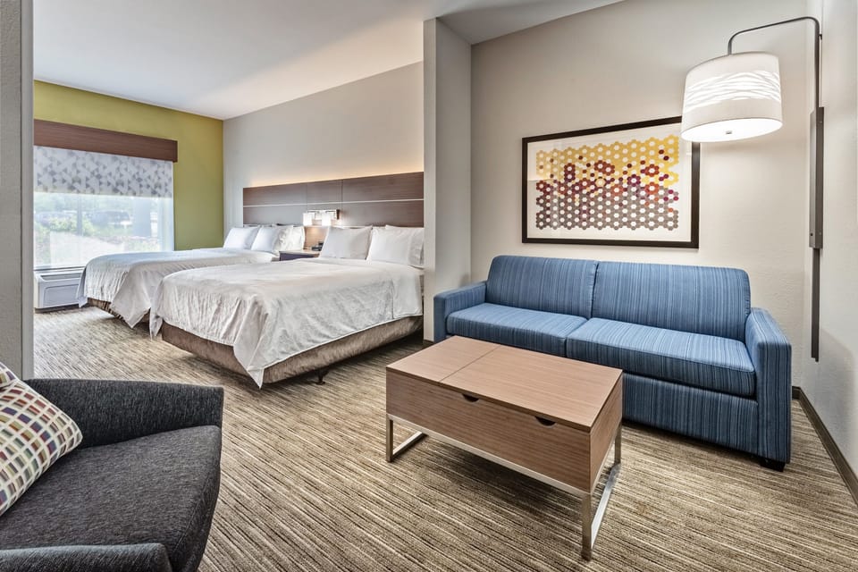 Suite, Multiple Beds | Pillowtop beds, desk, laptop workspace, blackout drapes