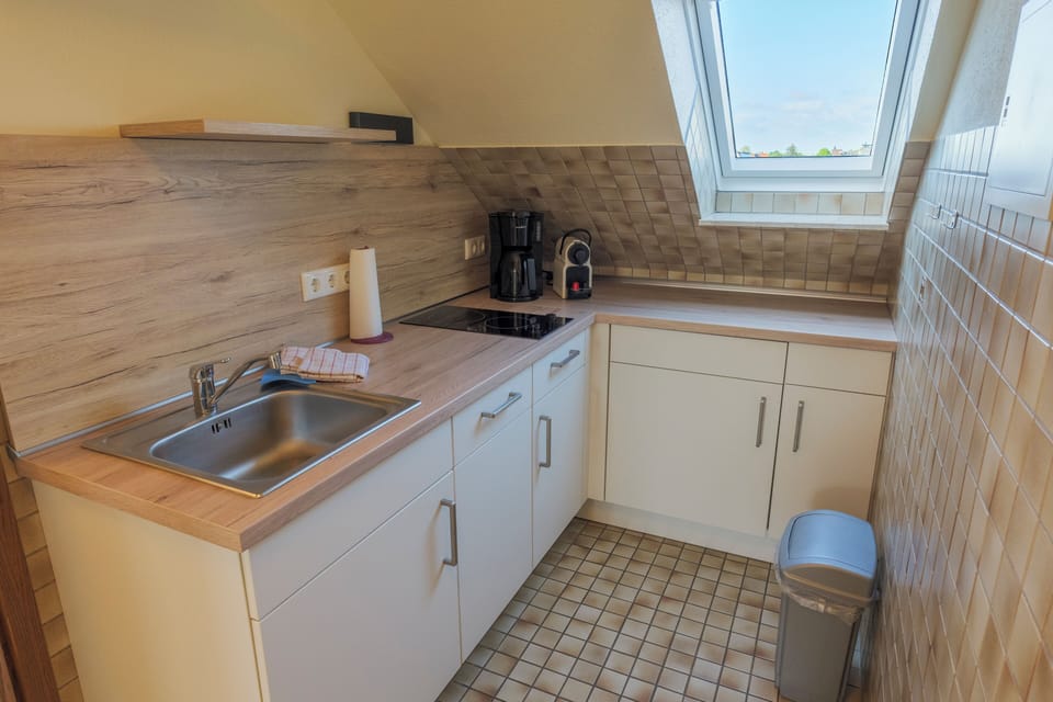 Apartment, 1 Bedroom | Private kitchen | Fridge, stovetop, coffee/tea maker, electric kettle