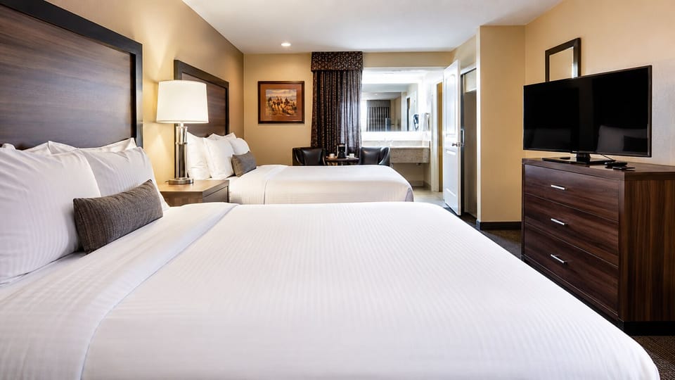 Pillowtop beds, in-room safe, iron/ironing board