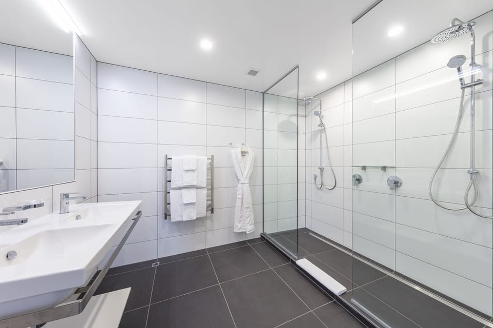 Deluxe Junior Suite | Bathroom | Free toiletries, hair dryer, towels, soap