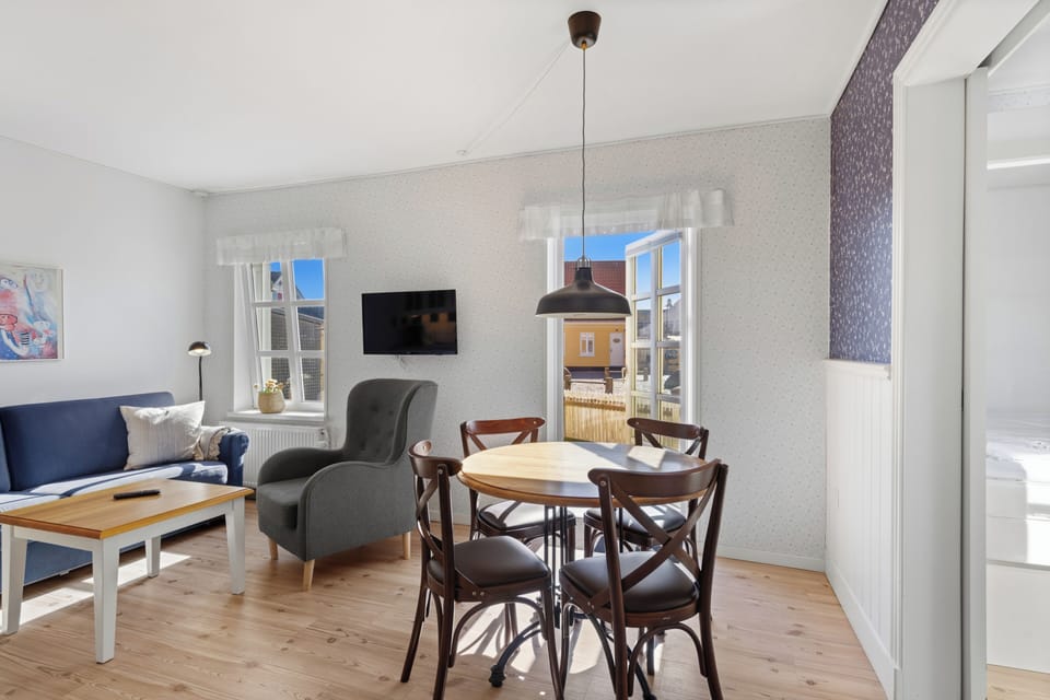 Superior Apartment, 1 Bedroom, Kitchen | Living area | 30-inch TV with cable channels