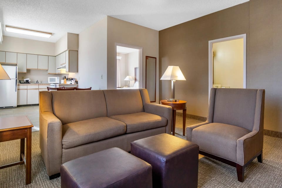 Suite, 1 King Bed, Accessible, Non Smoking | Desk, blackout drapes, iron/ironing board, free cribs/infant beds