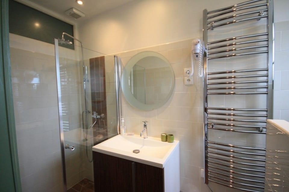 Standard Double Room | Bathroom | Free toiletries, hair dryer, bathrobes, towels