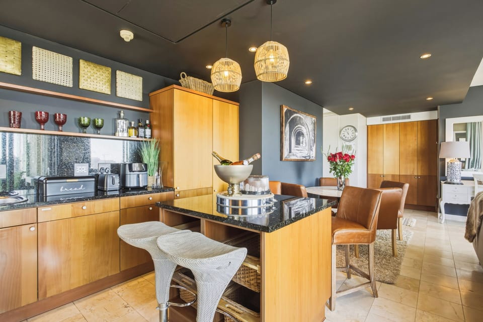 One Bedroom Luxury Premier 1 | Private kitchen | Coffee/tea maker, full-size fridge, microwave, oven