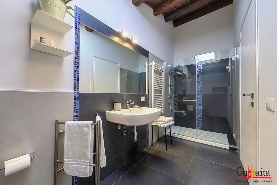 Deluxe Double Room | Bathroom | Shower, bidet, towels