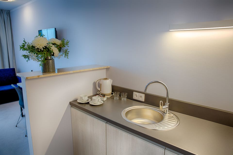 Comfort Room | Private kitchenette | Fridge, coffee/tea maker, electric kettle
