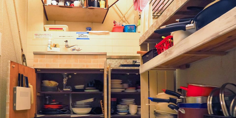 Shared fridge, microwave