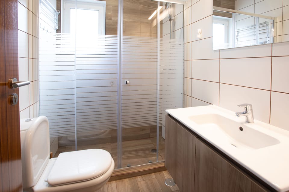 Basic Double or Twin Room, Accessible, Private Bathroom | Bathroom | Shower, free toiletries, hair dryer, towels