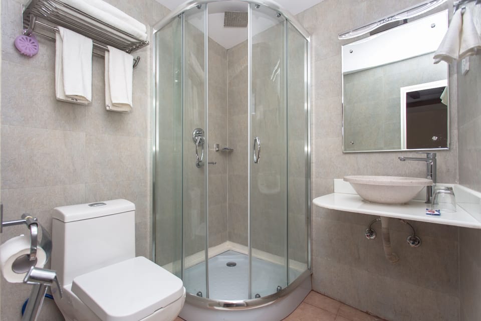 Deluxe Twin Room | Bathroom | Shower, rainfall showerhead, free toiletries, bathrobes