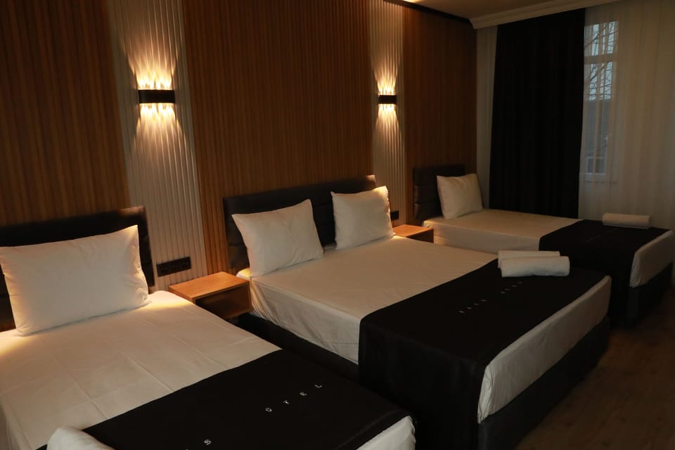 Premium bedding, soundproofing, free WiFi, bed sheets