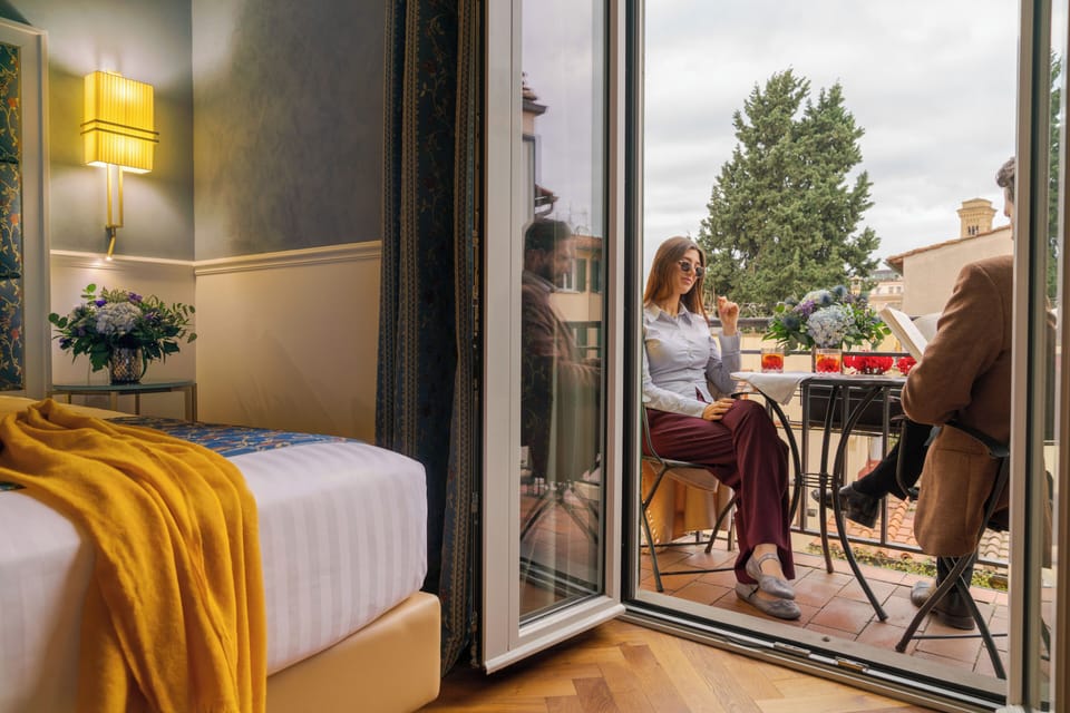 Double Room, Balcony | Hypo-allergenic bedding, minibar, in-room safe, desk