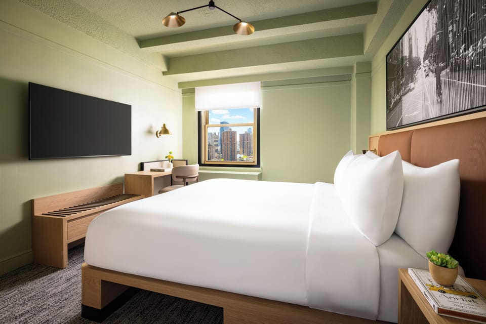 Premium bedding, pillowtop beds, in-room safe, desk