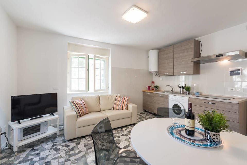 Basic Apartment, 2 Bedrooms | Living room | Flat-screen TV