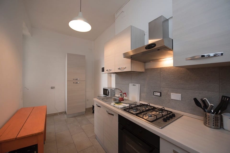 Basic Apartment, 2 Bedrooms | Private kitchen | Fridge, microwave, coffee/tea maker, cookware/dishes/utensils