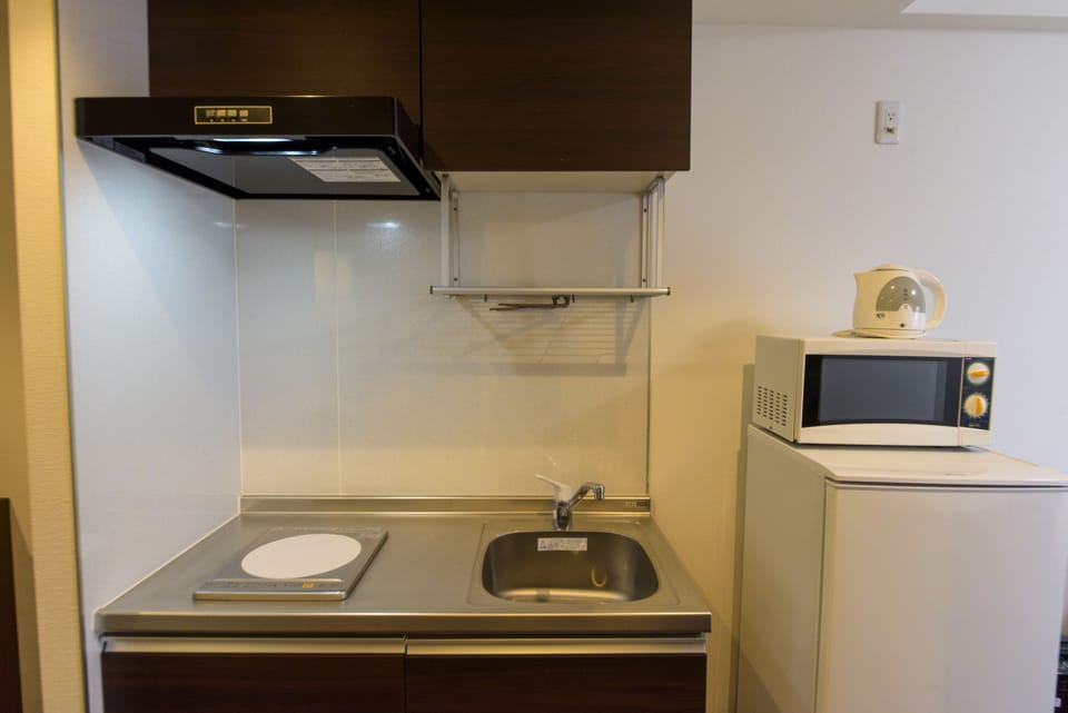 Double Room [24 sqm] Non Smoking | Private kitchenette | Fridge, microwave, stovetop