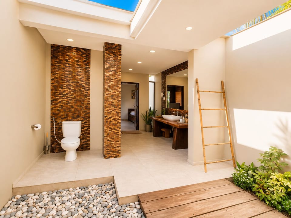 Exclusive Villa, 2 Bedrooms | Bathroom | Shower, rainfall showerhead, free toiletries, hair dryer