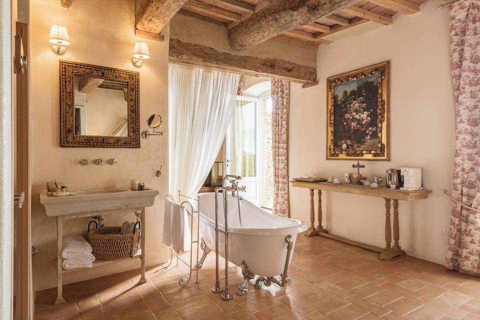 Wellness Suite with sauna or hammam | Bathroom | Designer toiletries, hair dryer, bathrobes, slippers
