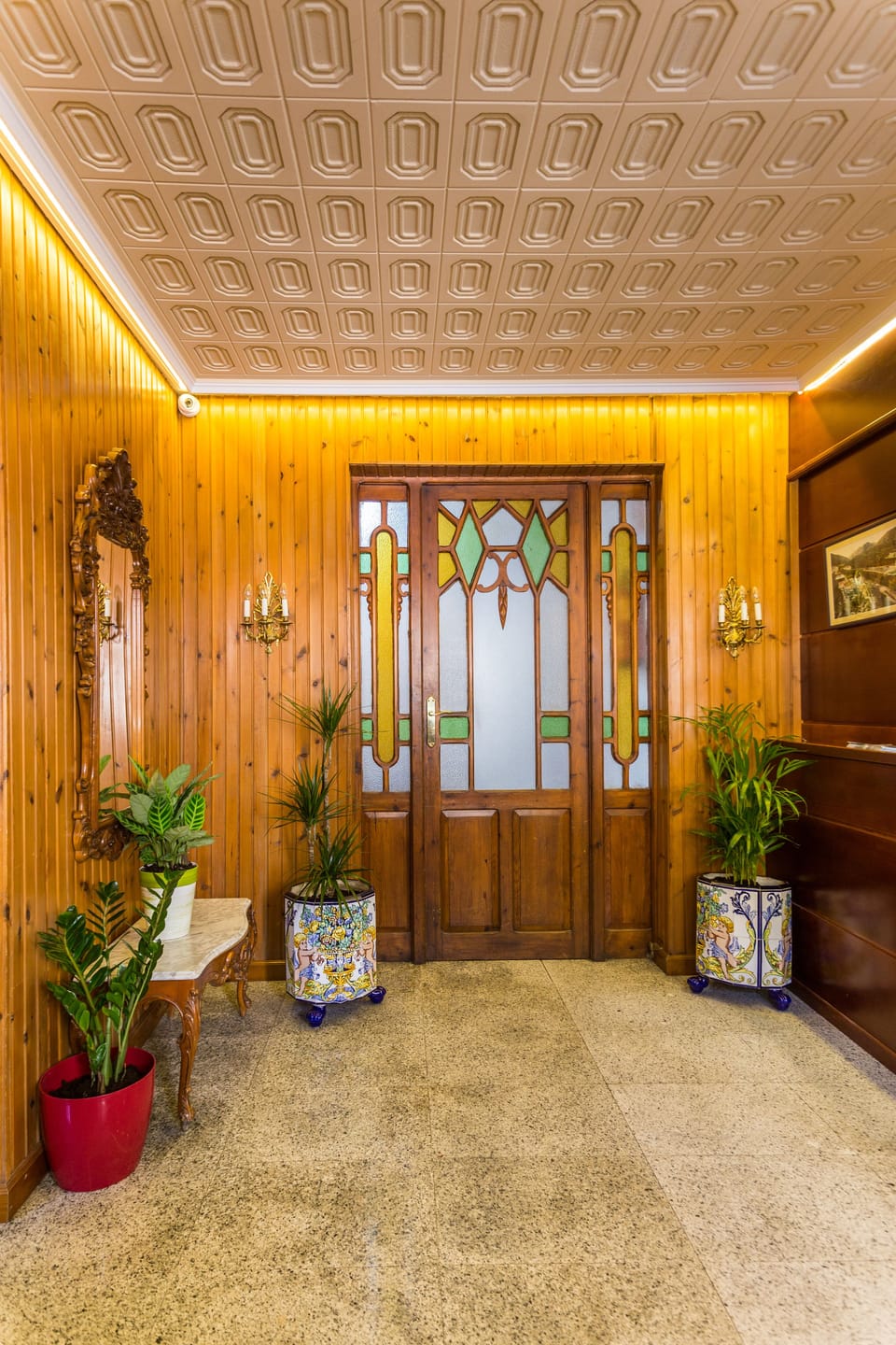 Interior entrance