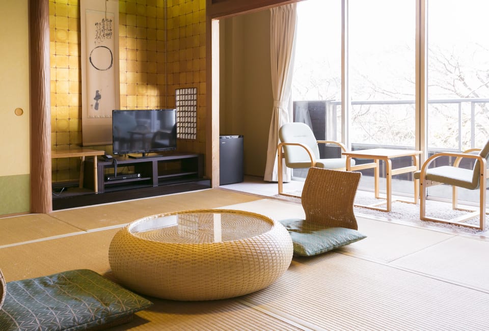 Standard Japanese Style Room | Down comforters, in-room safe, desk, laptop workspace
