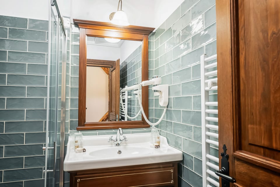 Double Room, 1 Queen Bed | Bathroom | Shower, rainfall showerhead, free toiletries, hair dryer