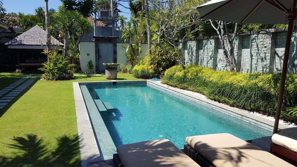 Deluxe Villa, 2 Bedrooms, Private Pool, Garden View | Terrace/patio