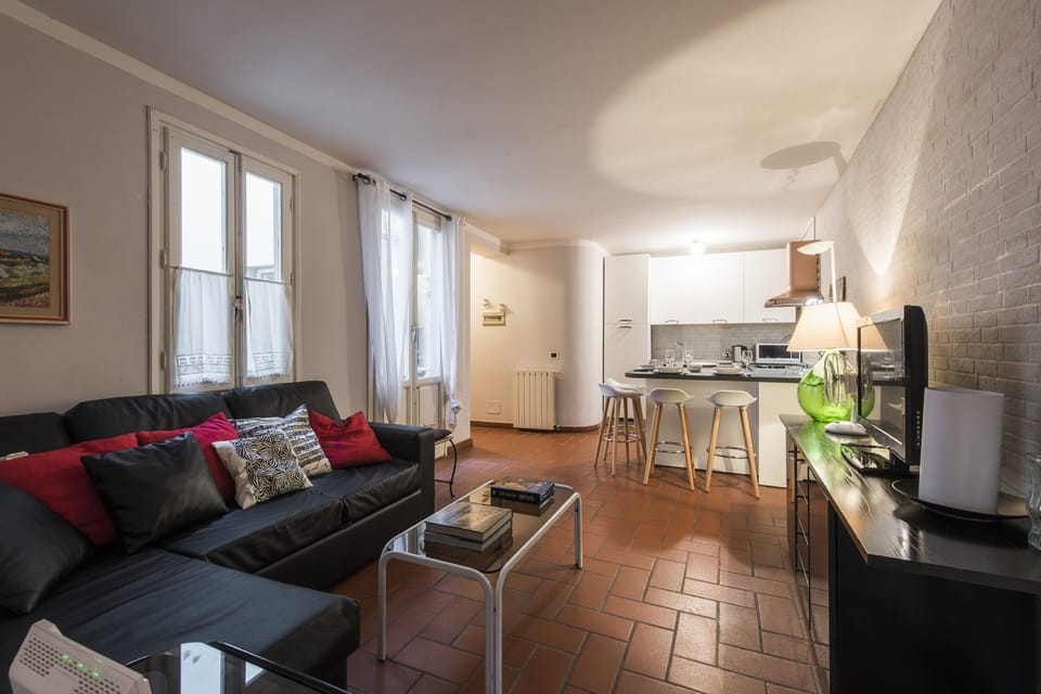 Apartment, 1 Bedroom | Living room | Flat-screen TV