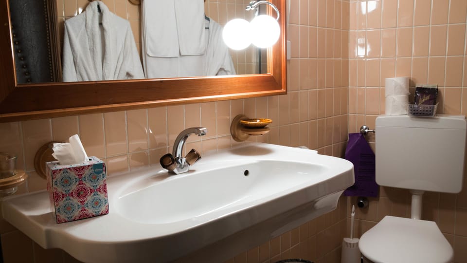 Standard Single Room | Bathroom | Free toiletries, hair dryer, slippers, towels