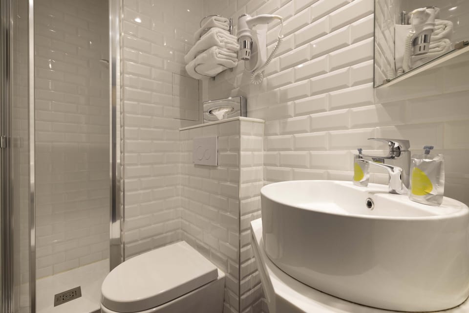 Classic Single Room | Bathroom | Shower, free toiletries, hair dryer, towels
