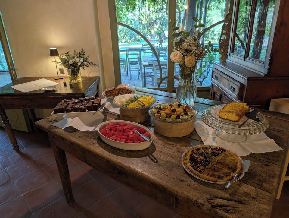 Daily buffet breakfast for a fee