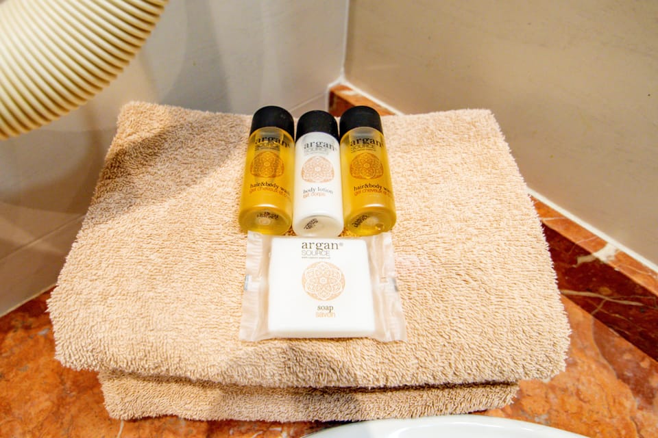 Double / Single Room | Bathroom | Shower, hair dryer, towels