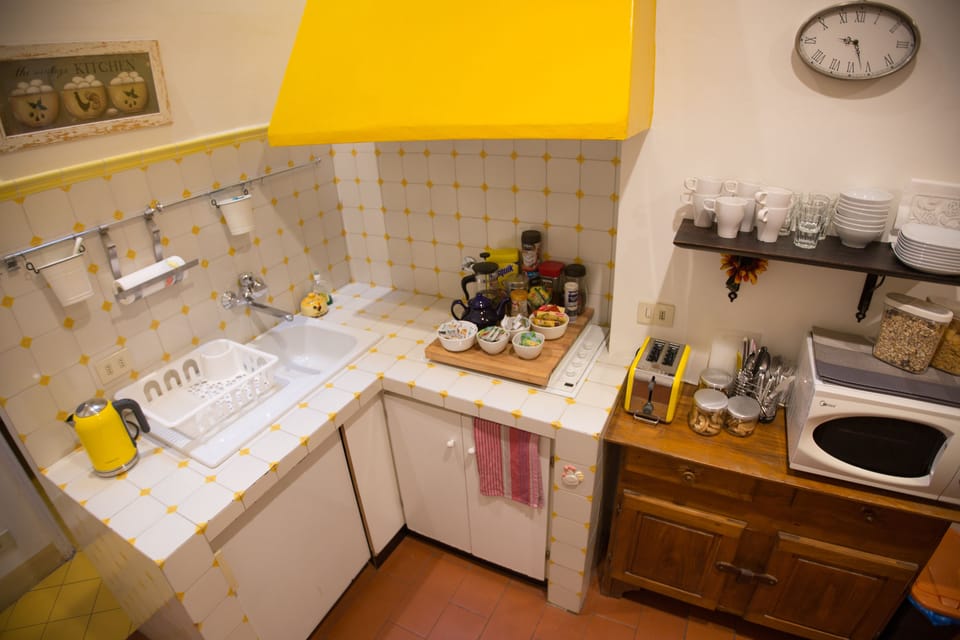 Executive Suite, Refrigerator & Microwave | Private kitchen