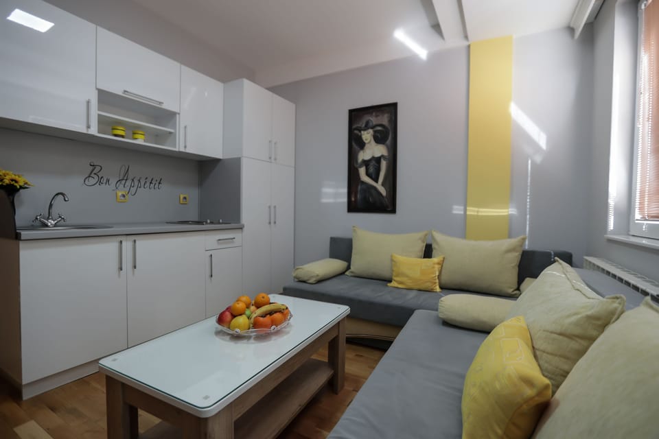 Apartment (4 adults) | Private kitchen | Fridge, electric kettle