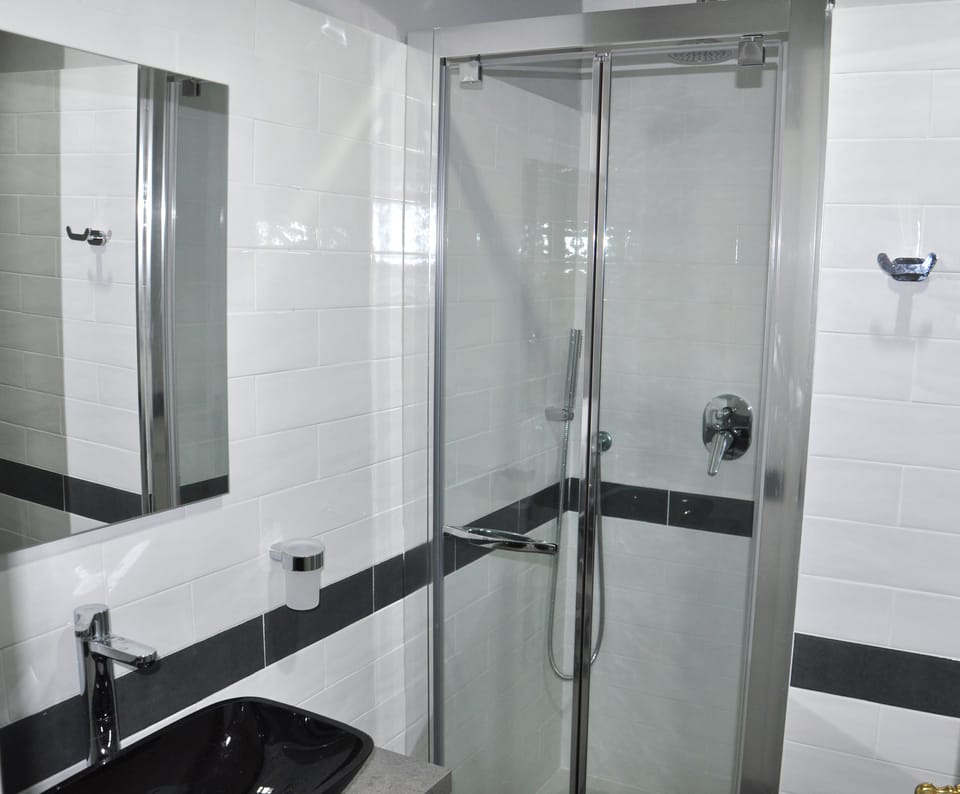 Double Room | Bathroom | Shower, rainfall showerhead, free toiletries, hair dryer