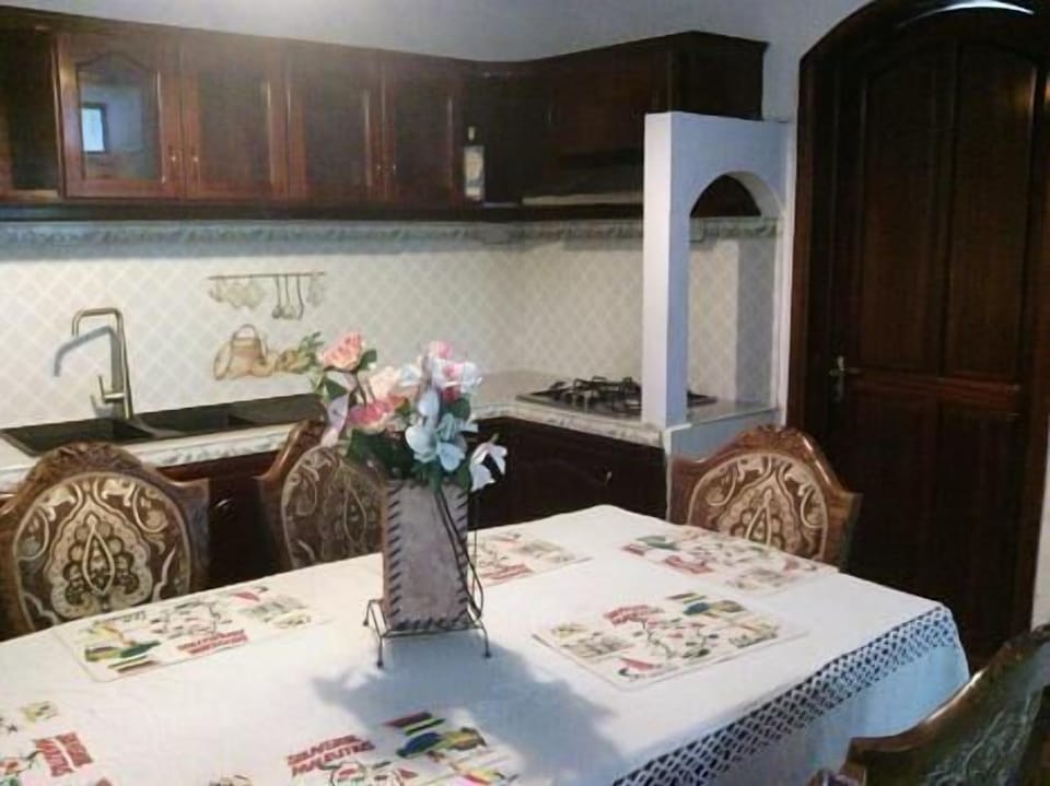 Double Room | Private kitchen | Fridge, microwave, oven, stovetop