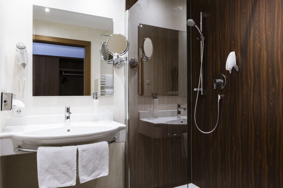 Single Room | Bathroom | Free toiletries, hair dryer, towels