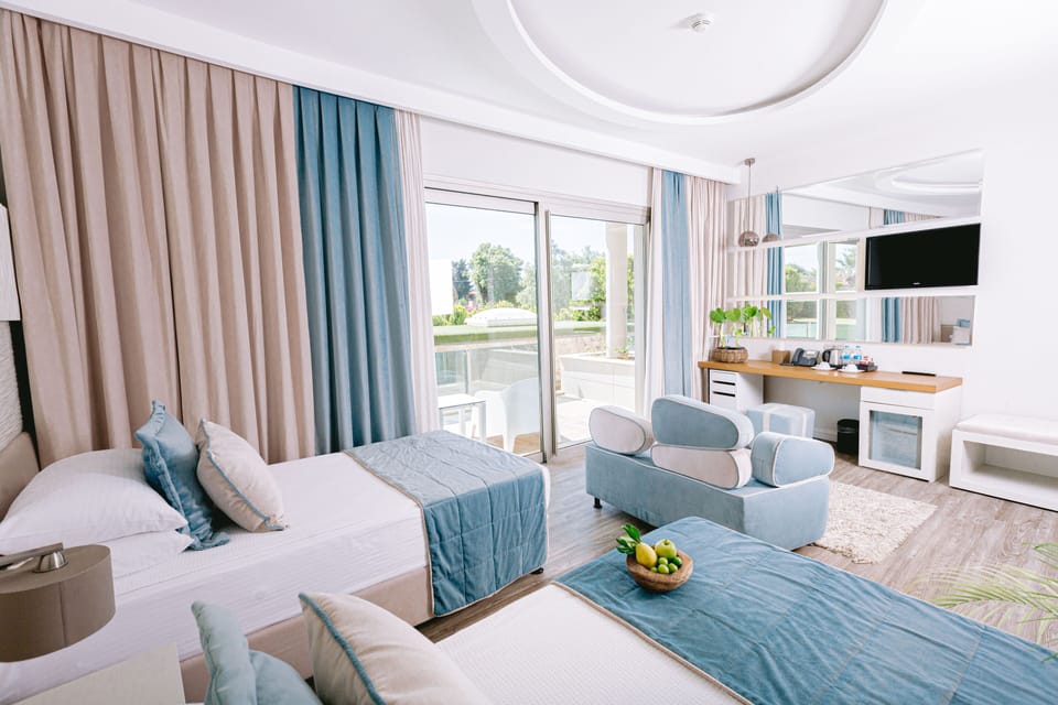 Superior Twin Room, Garden Area | Premium bedding, down comforters, minibar, in-room safe