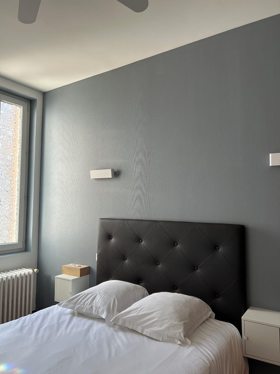 Comfort Room | Premium bedding, memory foam beds, desk, iron/ironing board