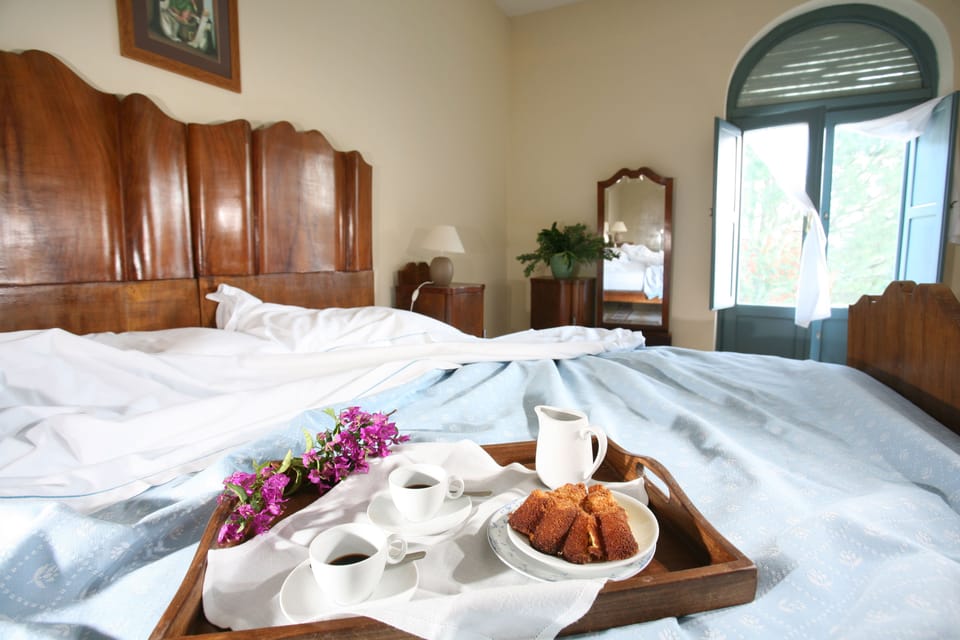 Frette Italian sheets, down comforters, soundproofing